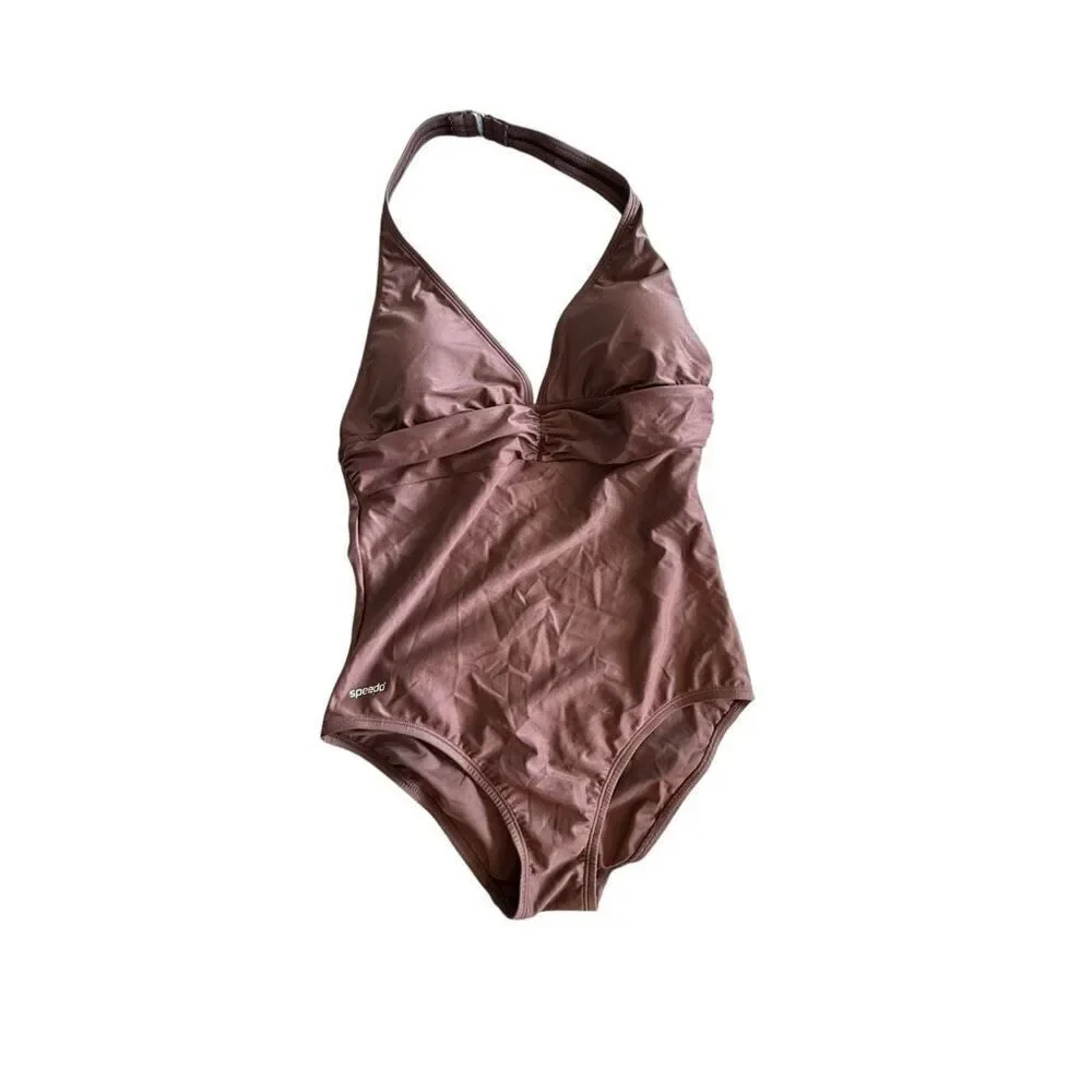 Brown size 10 one piece speedo